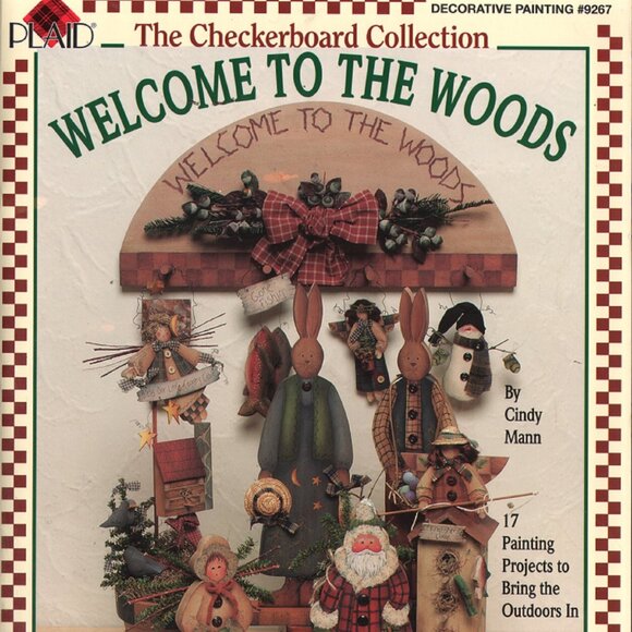 Welcome to the Woods Tole Decorative Painting Book Checkerboard Collection - Picture 1 of 2